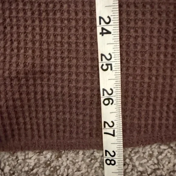 Waffle-Knit Henley Top Henley Sweater Old Navy Peppercorn Color 4X - Picture 5 of 7